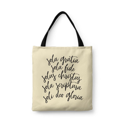 The Five Solas Canvas Tote