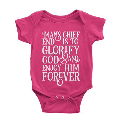 Man's Chief End Onesie