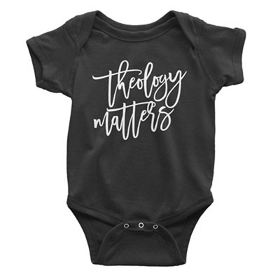 Theology Matters Script Onesie