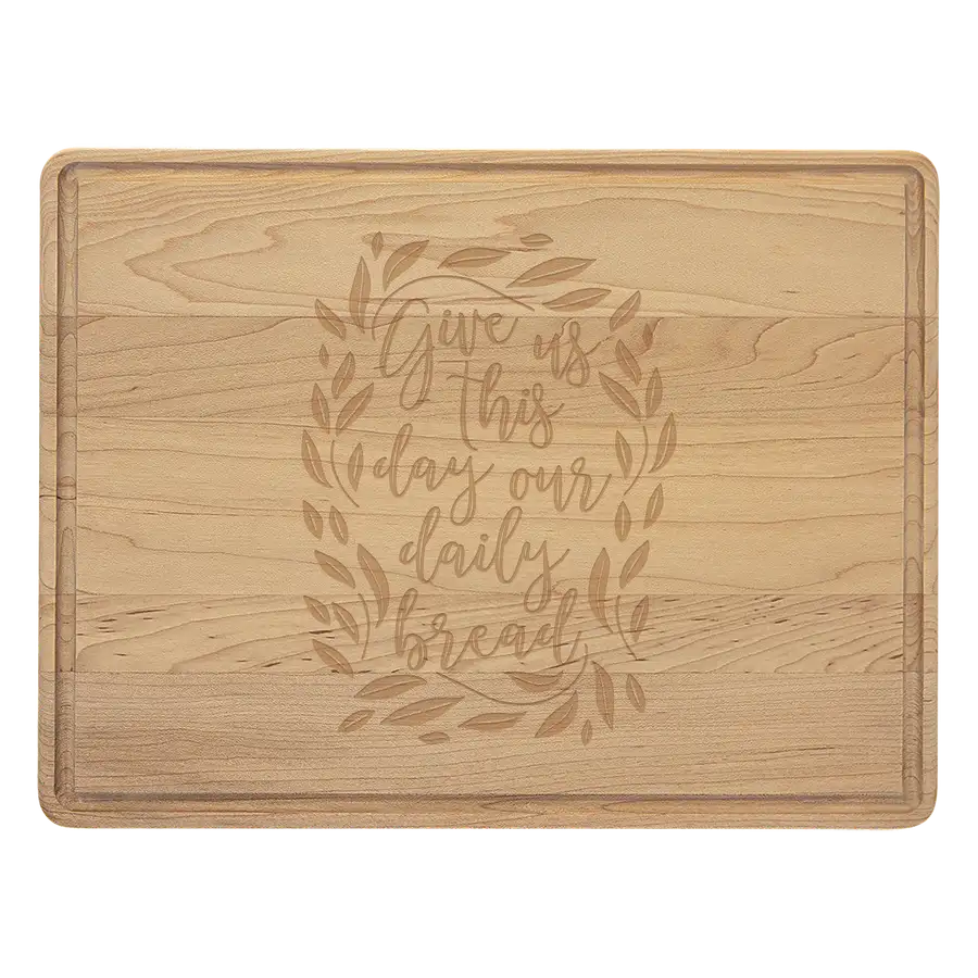 Give Us This Day Cutting Board Drip
