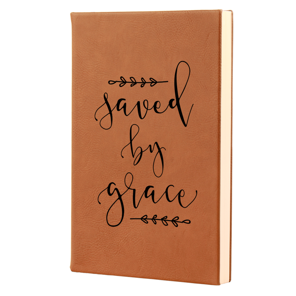 Saved By Grace Leatherette Hardcover Journal