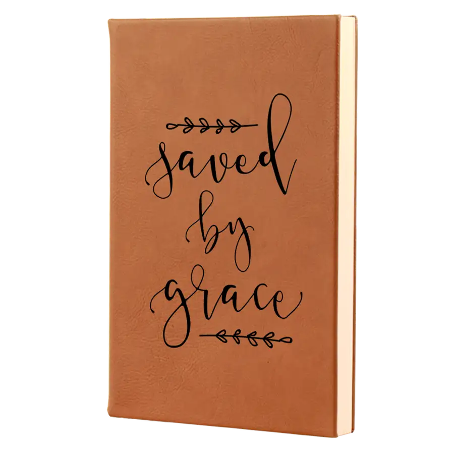 Saved By Grace Leatherette Hardcover Journal