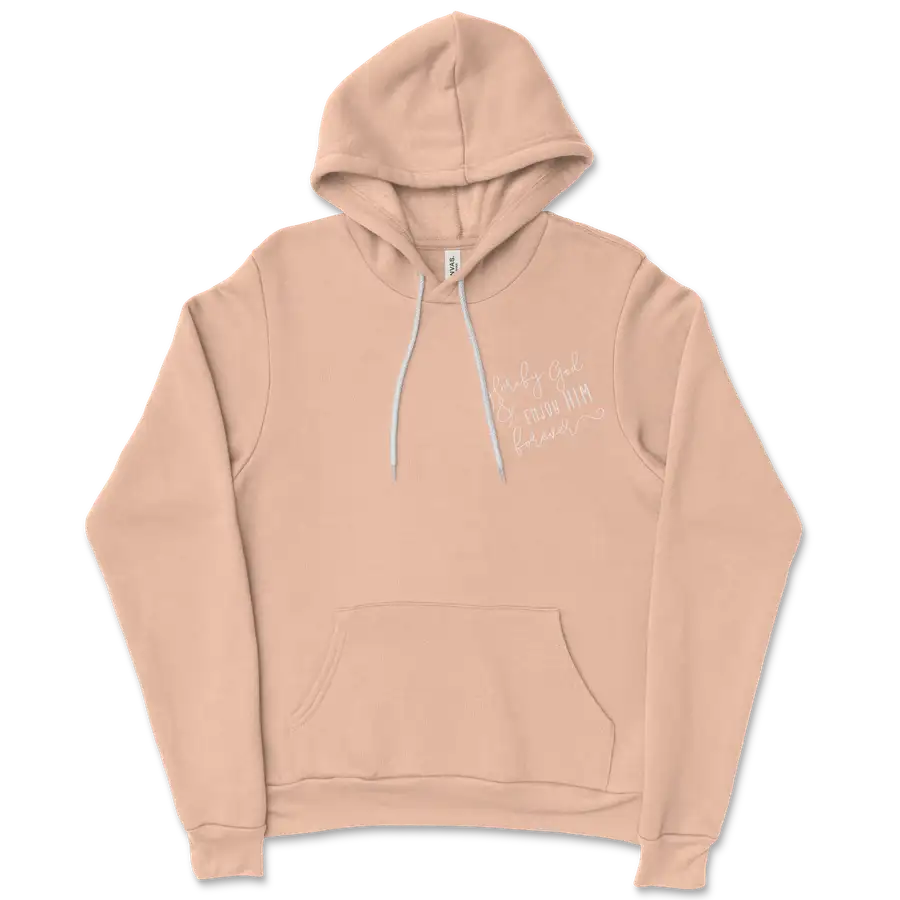 Glorify God And Enjoy Him Left Chest Ladies Hoodie