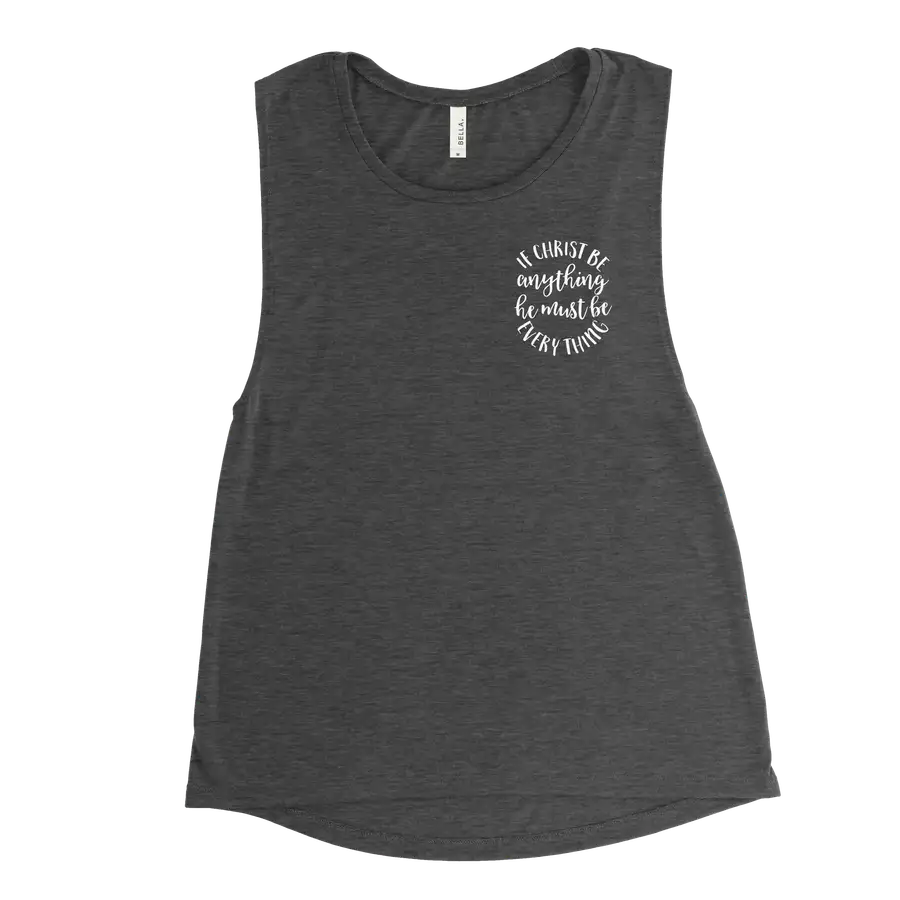 If Christ Be Anything Left Chest Muscle Tank
