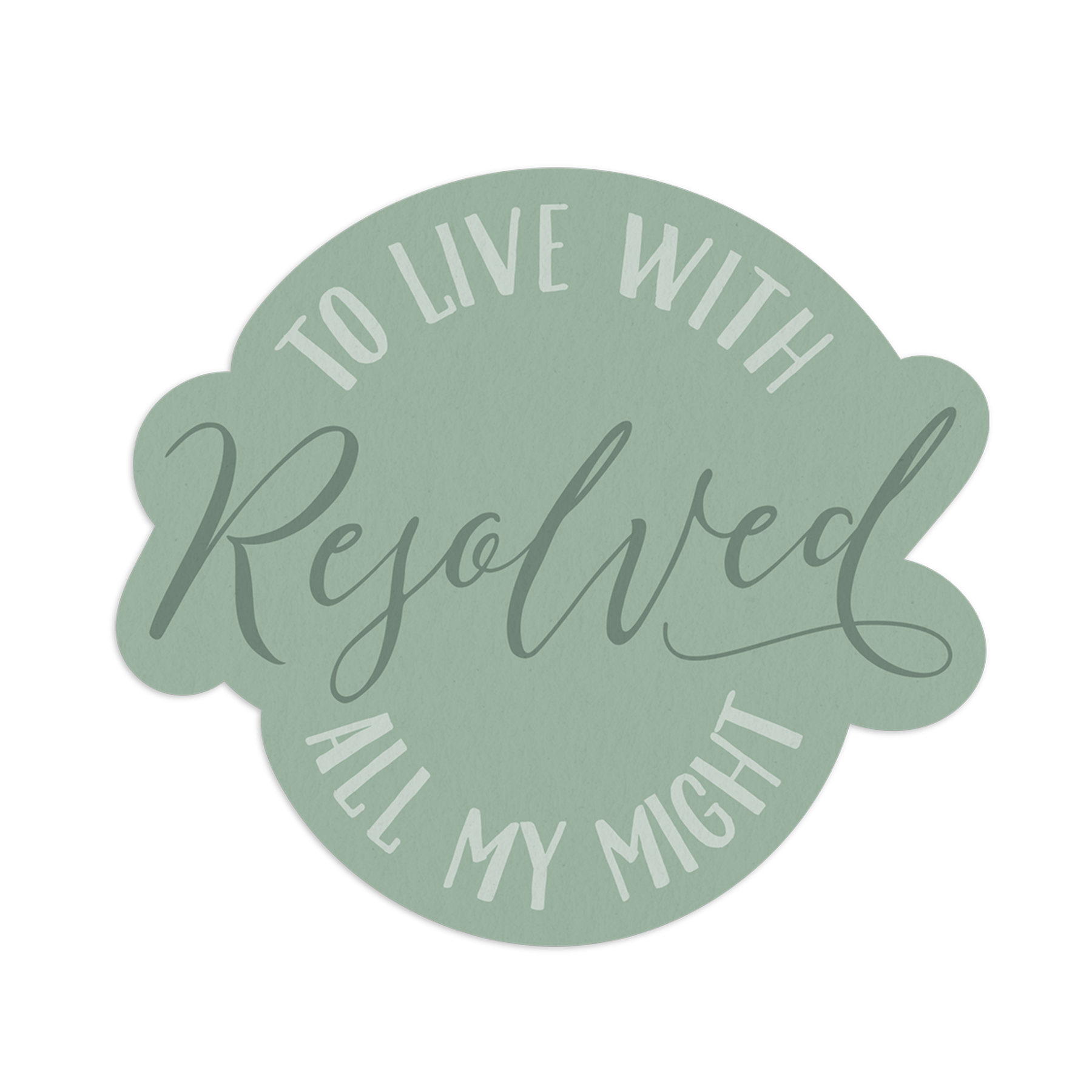 Resolved Sticker | Missional Wear