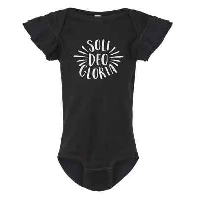 Soli Deo Gloria Ruffled Onesie