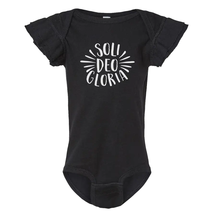 Soli Deo Gloria Ruffled Onesie