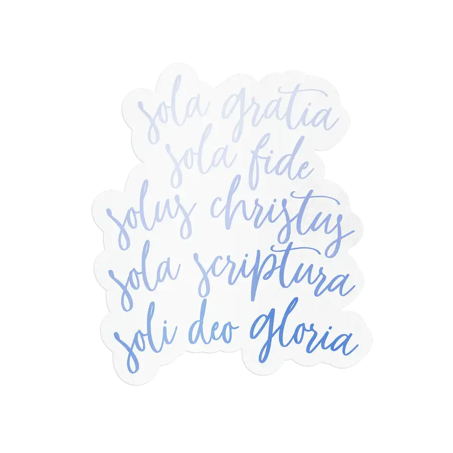 Five Solas Ombre Sticker #2