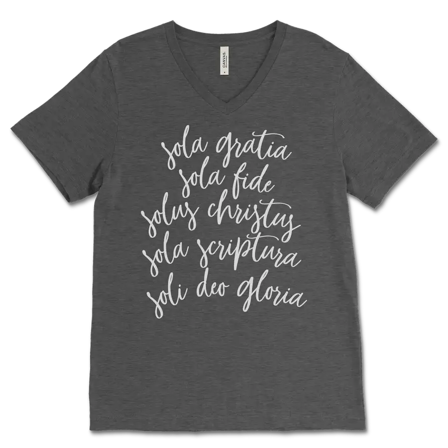 The Five Solas V&dash;Neck Tee
