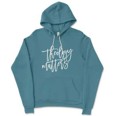 Theology Matters Script Ladies Hoodie