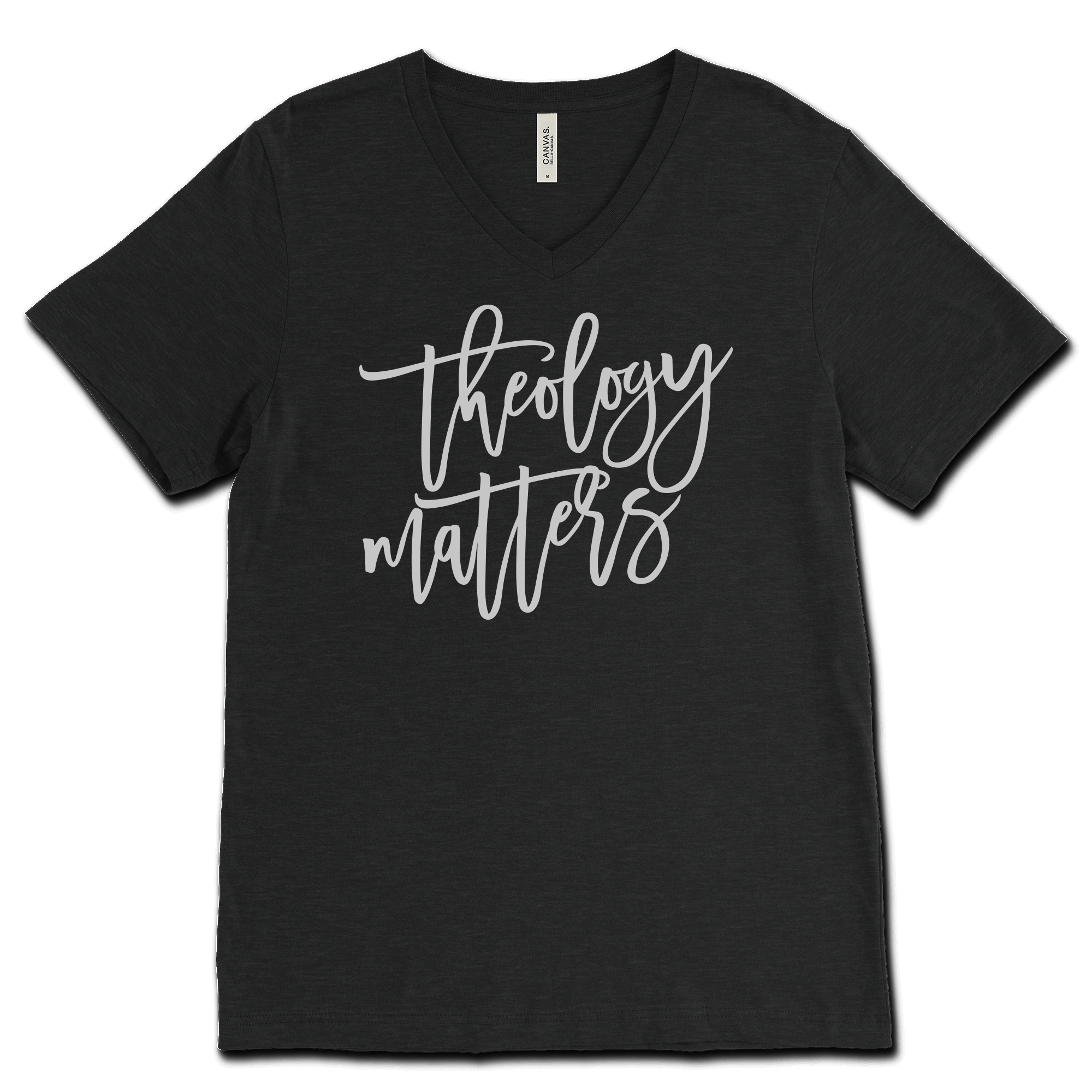 Theology Matters Script V‐Neck Tee