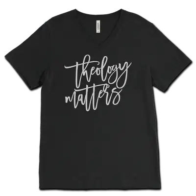 Theology Matters Script V‐Neck Tee