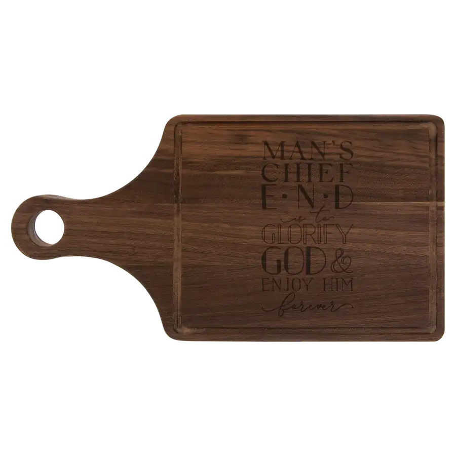 Man's Chief End Cutting Board Paddle #2