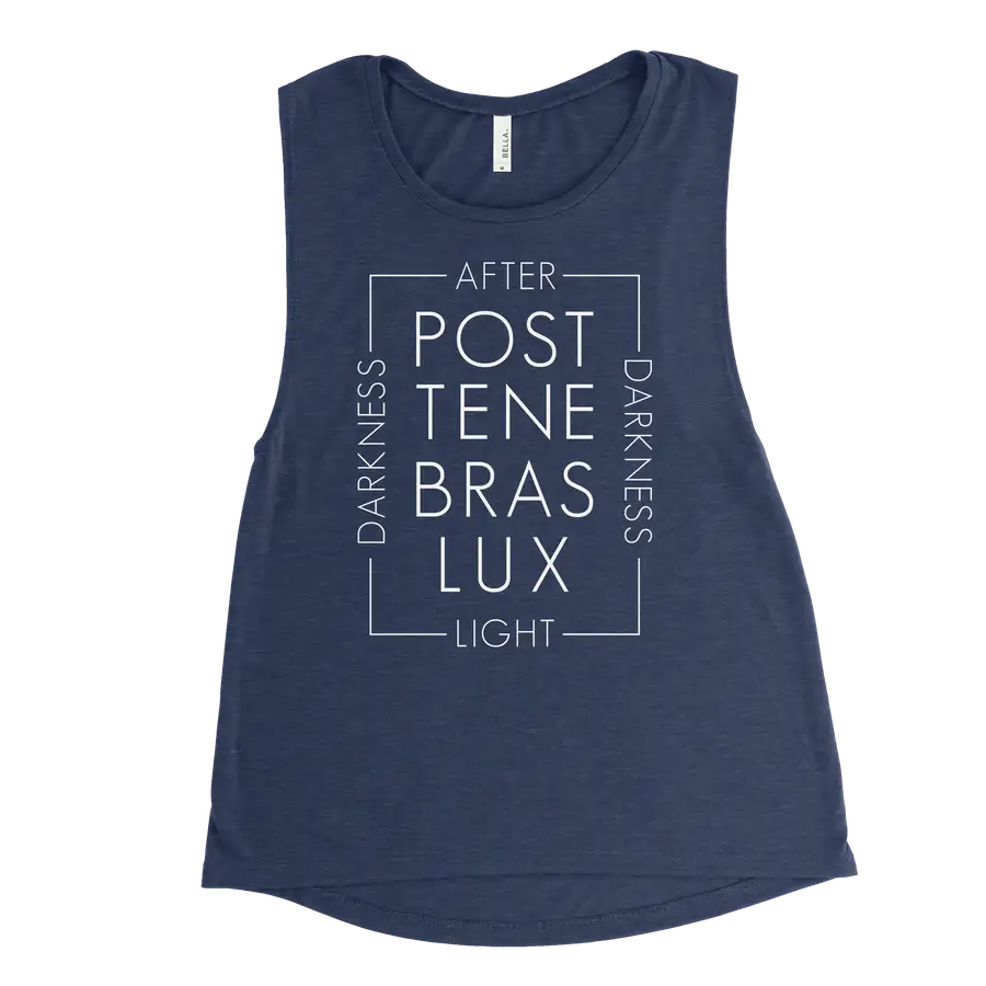 Post Tenebras Lux Script Muscle Tank