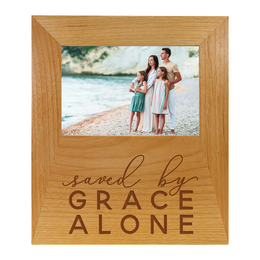 Saved By Grace Alone Lettered Frame