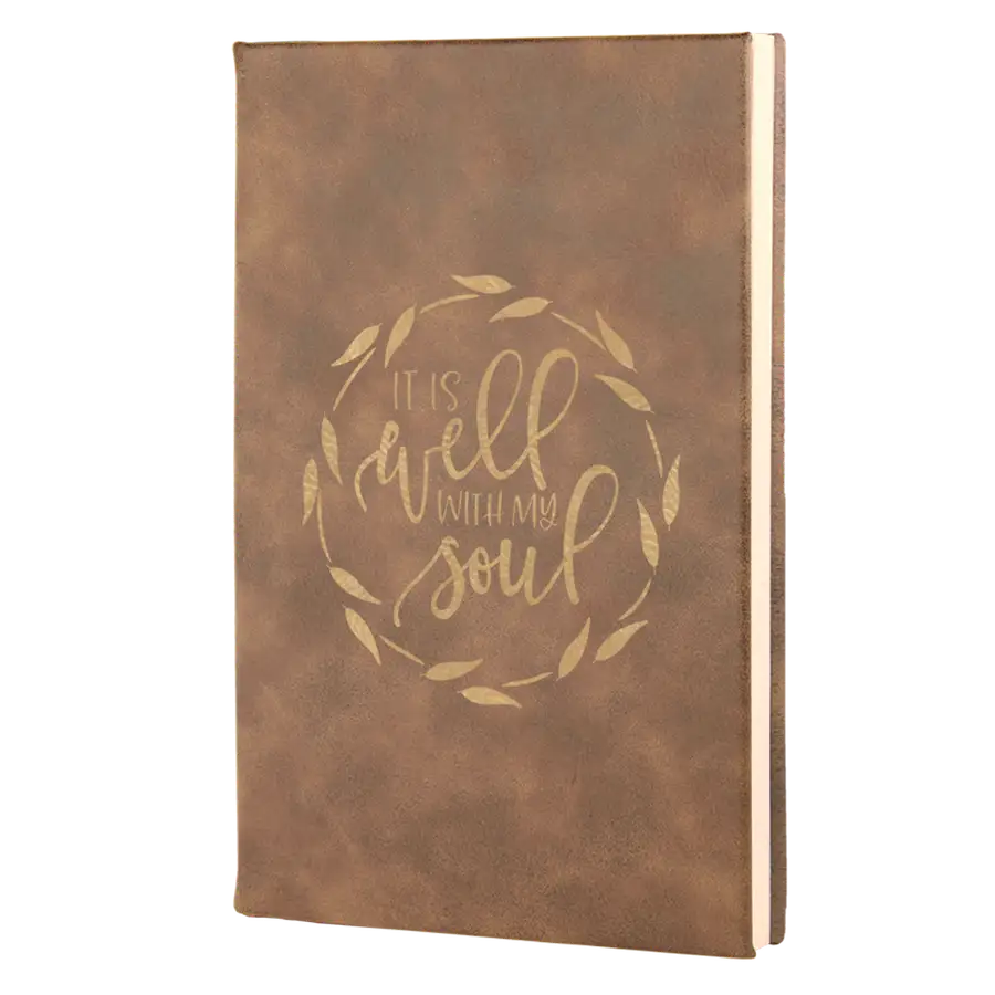 It Is Well With My Soul Leatherette Hardcover Journal