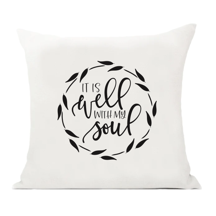 It Is Well Pillow Cover