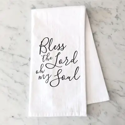 Bless The Lord Tea Towel