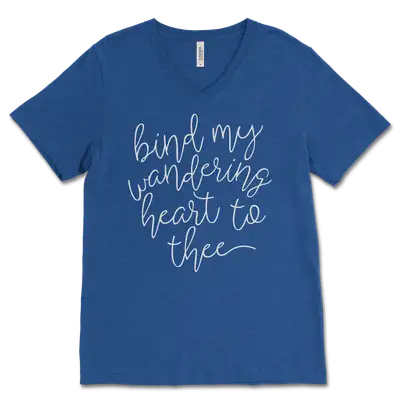 Bind My Wandering Heart V‐Neck Tee