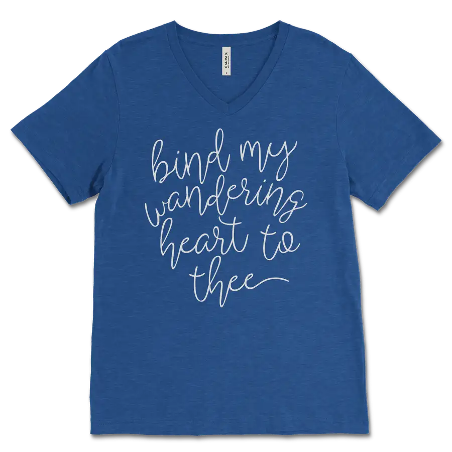 Bind My Wandering Heart V&dash;Neck Tee