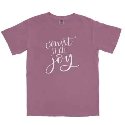 Count It All Joy Comfort Colors Heavyweight Tee