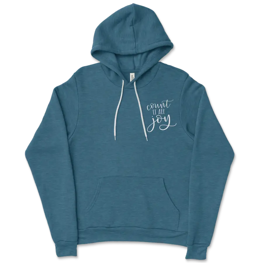 Count It All Joy Left Chest Ladies Hoodie