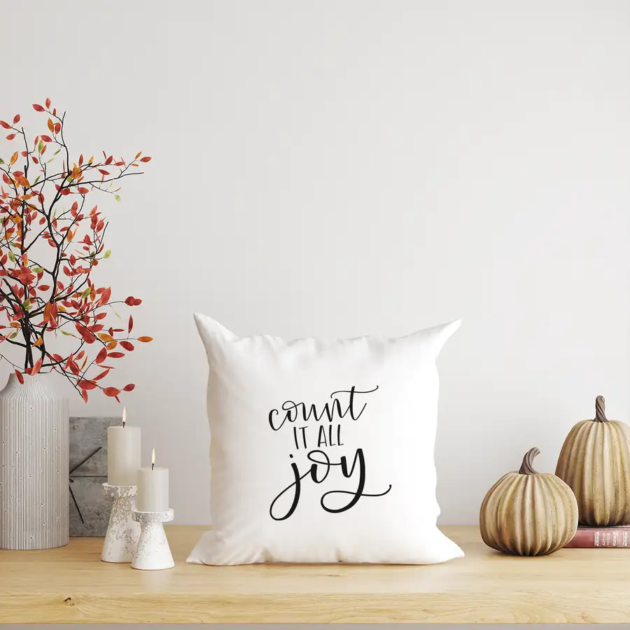 Count It All Joy Pillow Cover