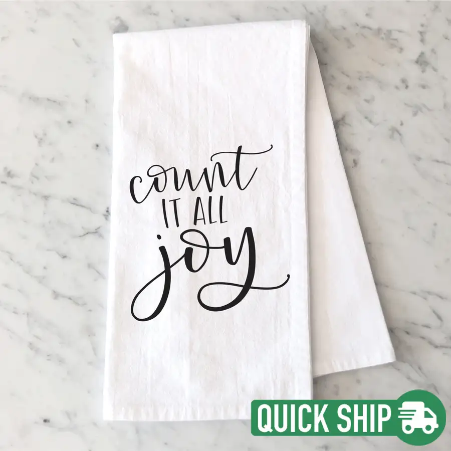 Count It All Joy Tea Towel