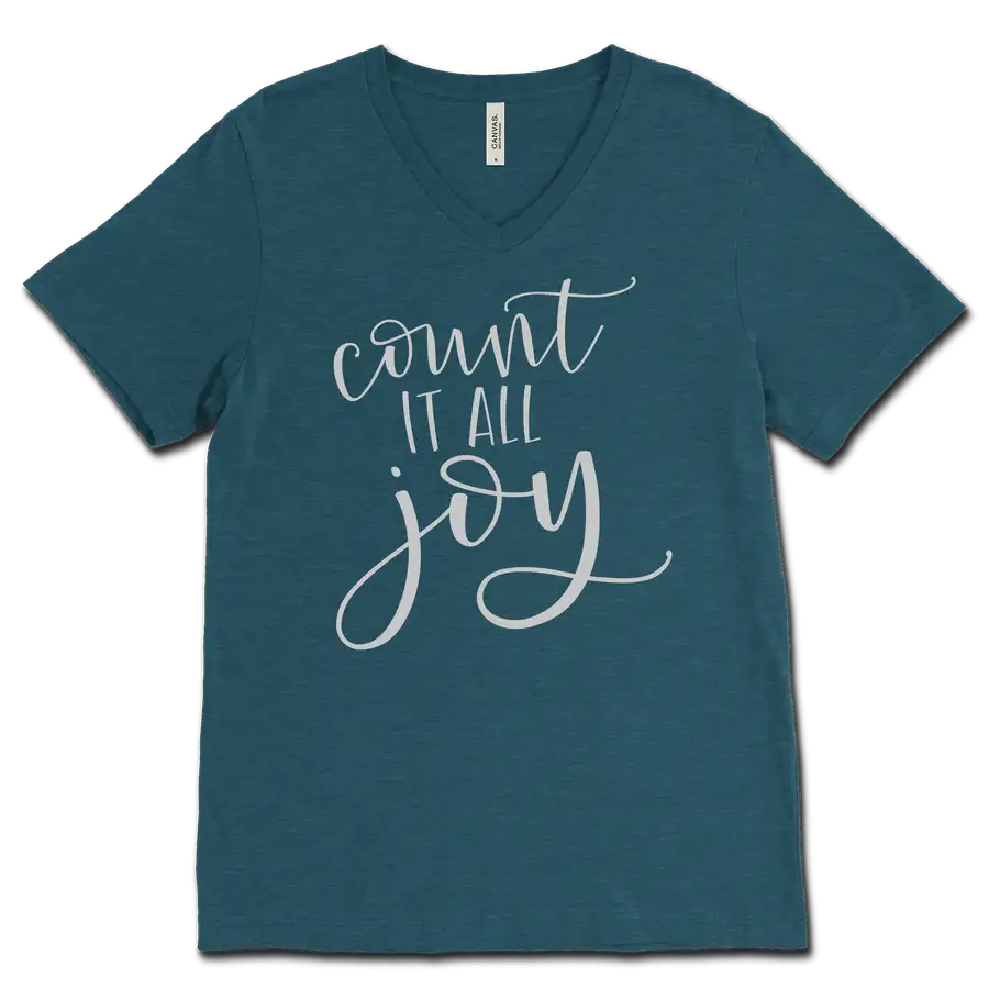 Count It All Joy V&dash;Neck Tee