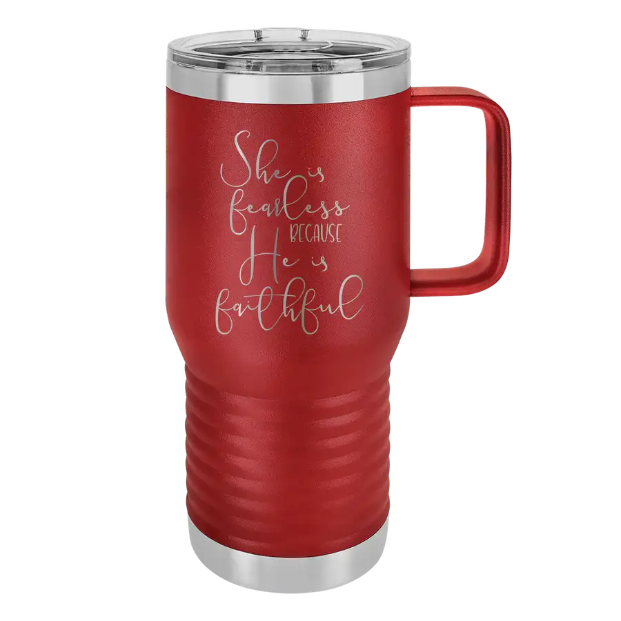 She Is Fearless 20oz Insulated Travel Tumbler