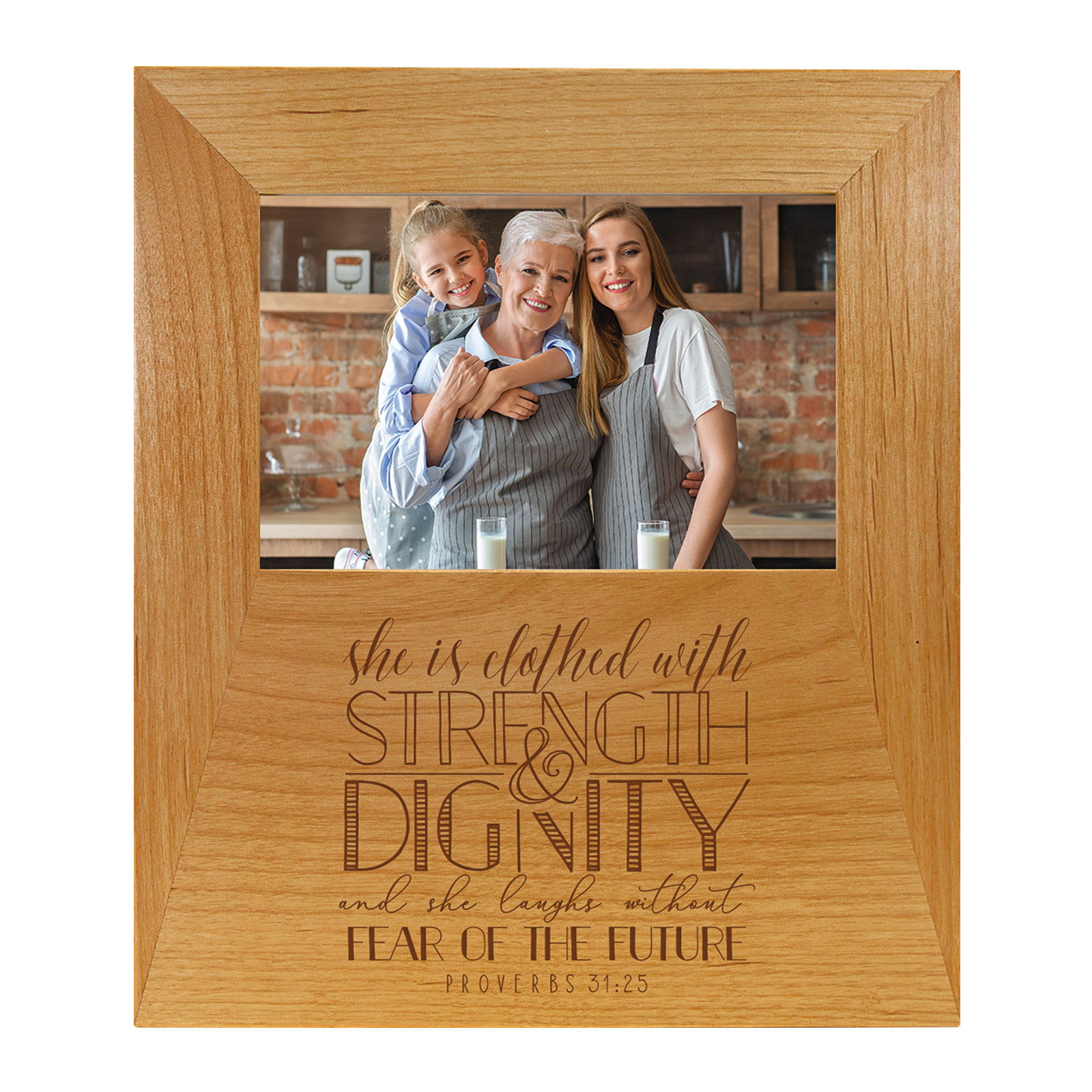 She Is Clothed (Lettered) Frame