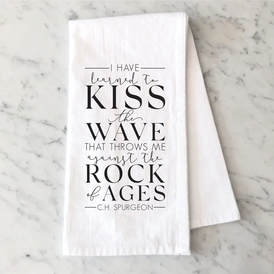 Learned To Kiss The Wave Tea Towel