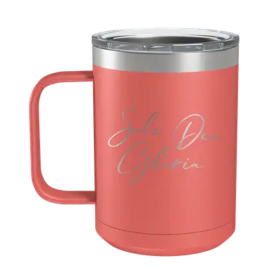 Soli Deo Gloria (Lettered) 15oz Insulated Camp Mug