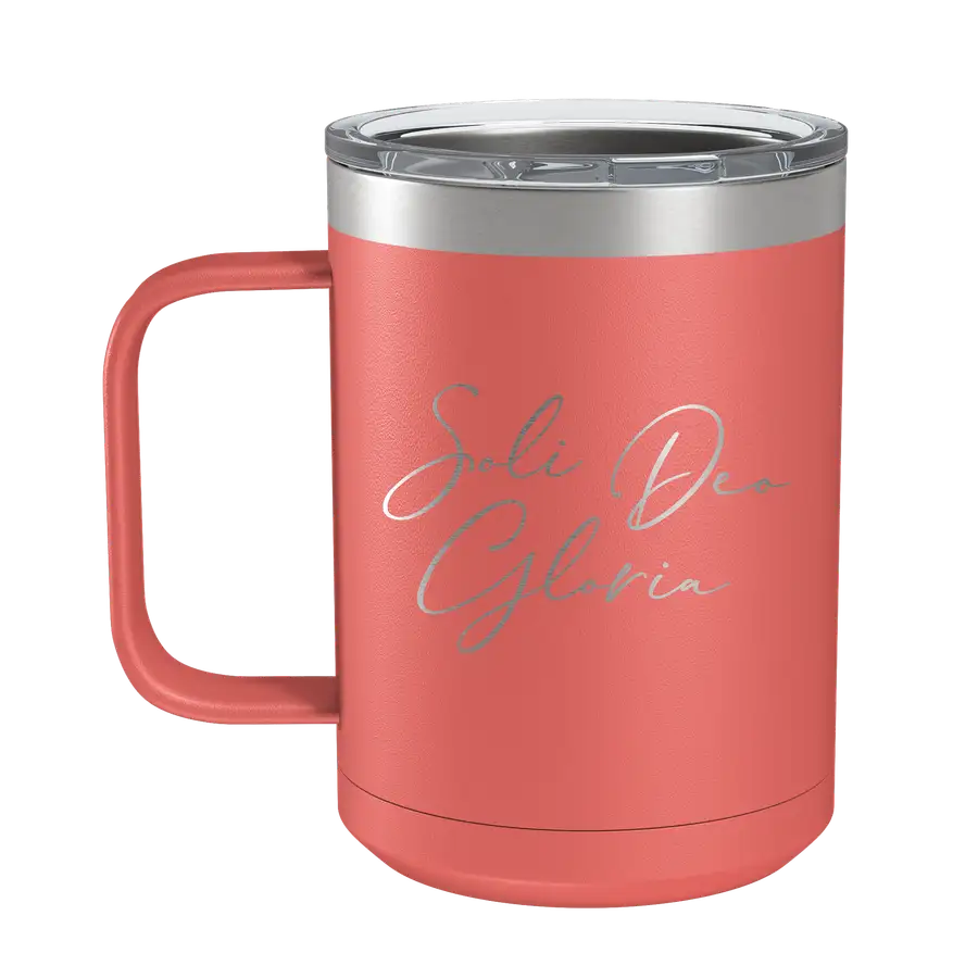 Soli Deo Gloria (Lettered) 15oz Insulated Camp Mug