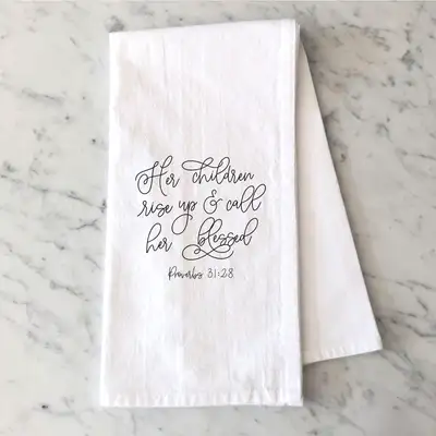Her Children Rise Up Tea Towel