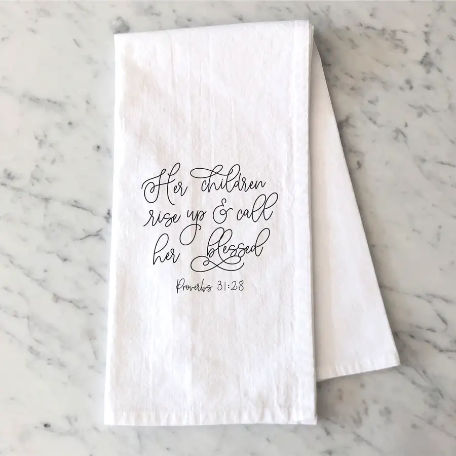 Her Children Rise Up Tea Towel