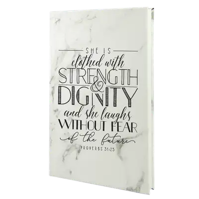 She Is Clothed Leatherette Hardcover Journal