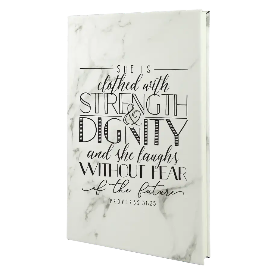 She Is Clothed Leatherette Hardcover Journal