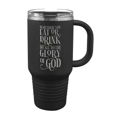 Eat Or Drink 32 oz Insulated Travel Tumbler