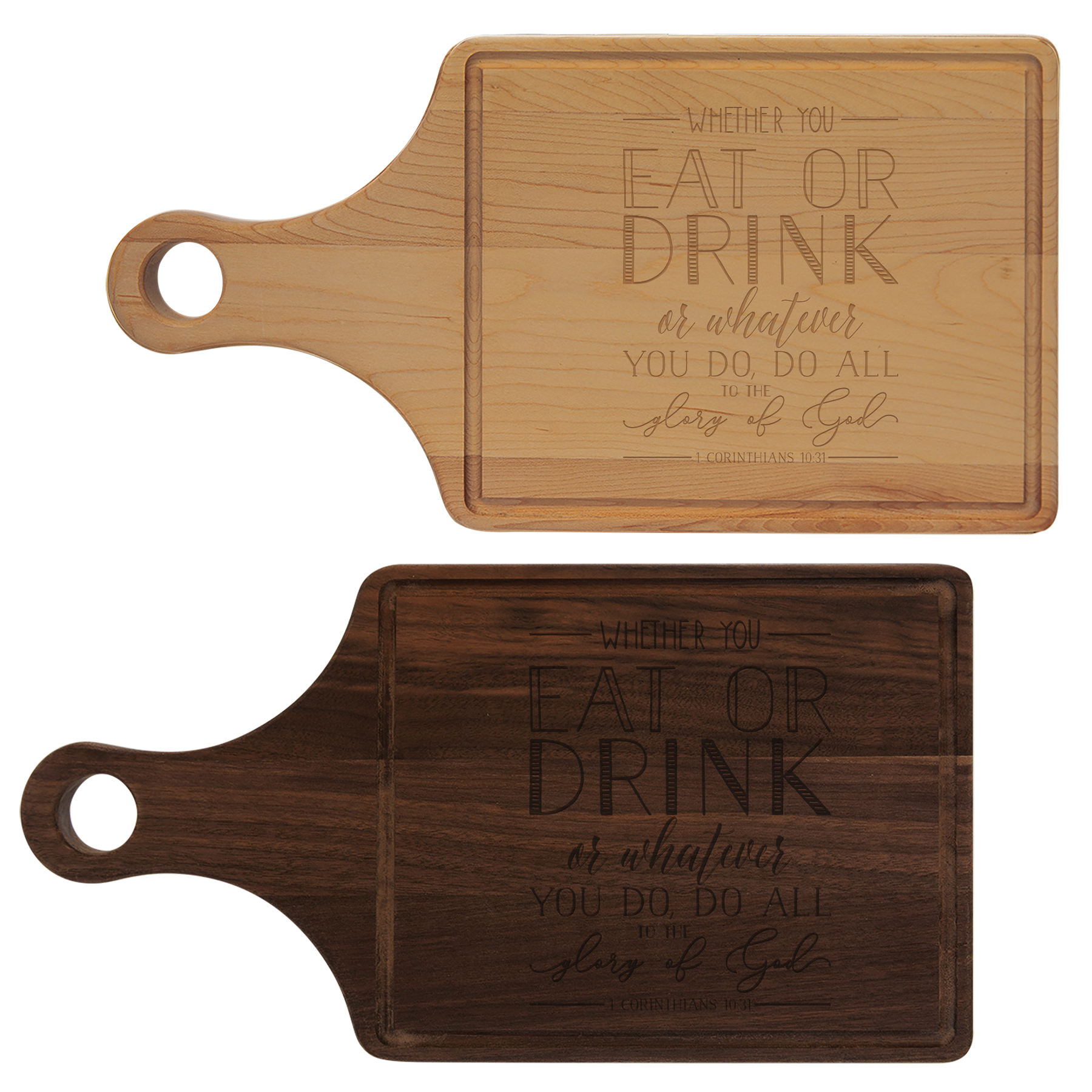 Whether you Eat Or Drink Cutting Board Paddle