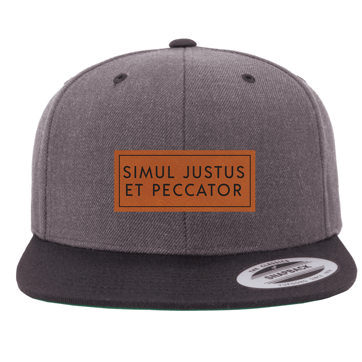 Simul Justus Et Peccator Patch Snapback Hat