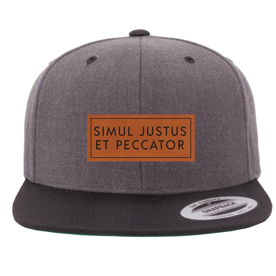 Simul Justus Et Peccator Patch Snapback Hat