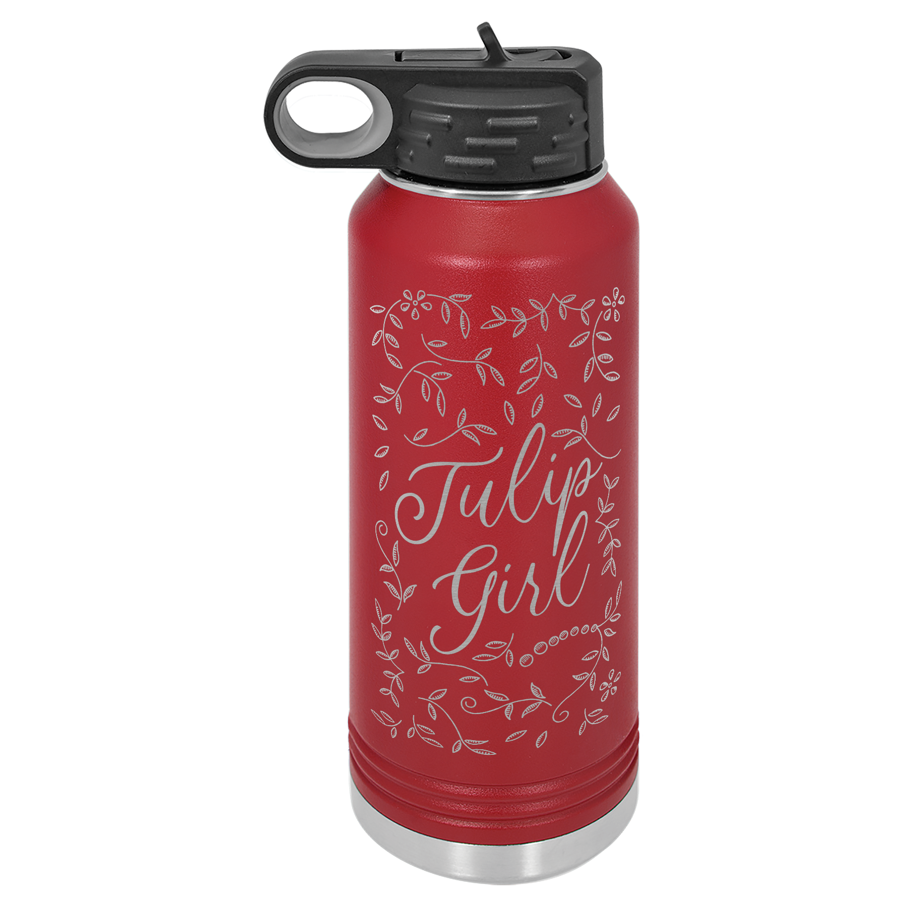 Tulip Girl Floral Insulated Bottle