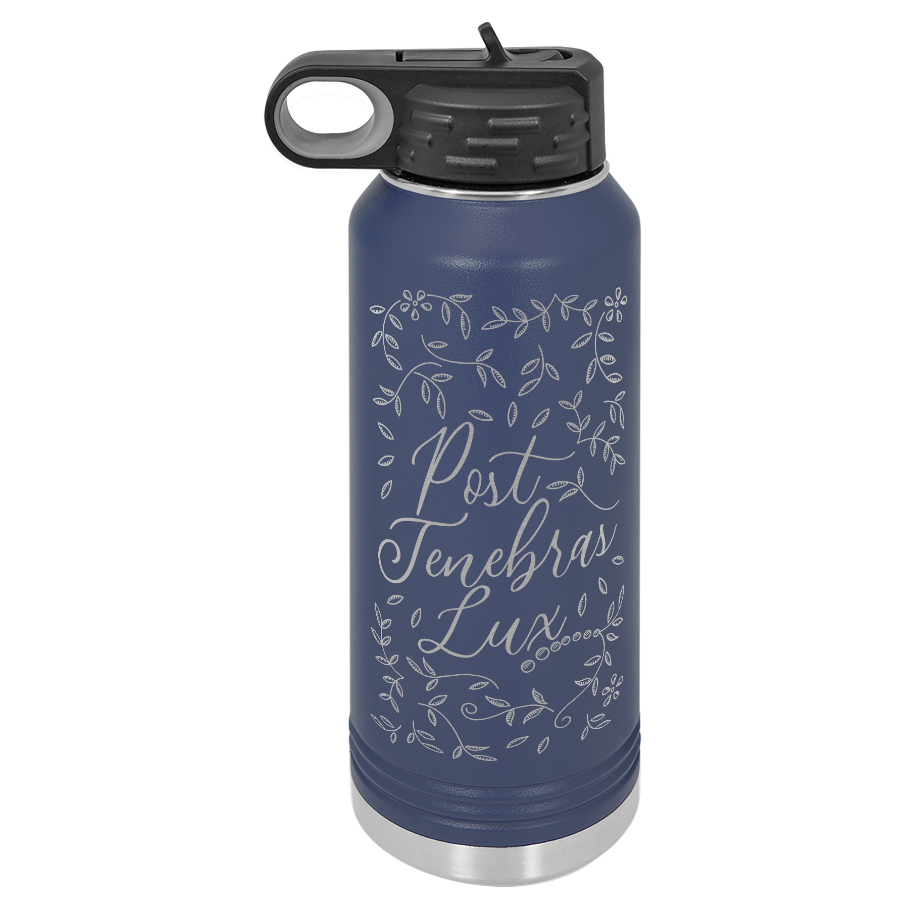 Post Tenebras Lux Floral Insulated Bottle