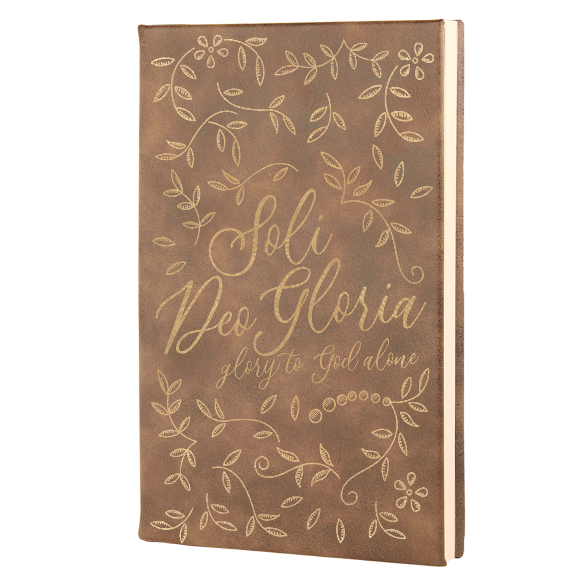 Soli Deo Gloria Floral Leatherette Hardcover Journal
