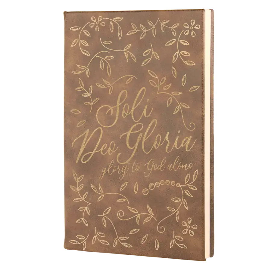 Soli Deo Gloria Floral Leatherette Hardcover Journal