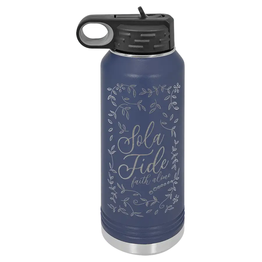 Sola Fide Floral Insulated Bottle