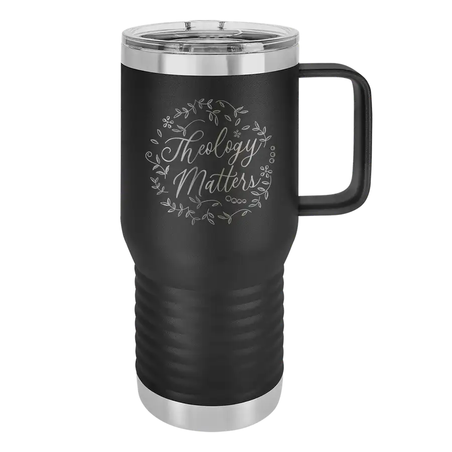 Theology Matters Floral Round 20oz Insulated Travel Tumbler