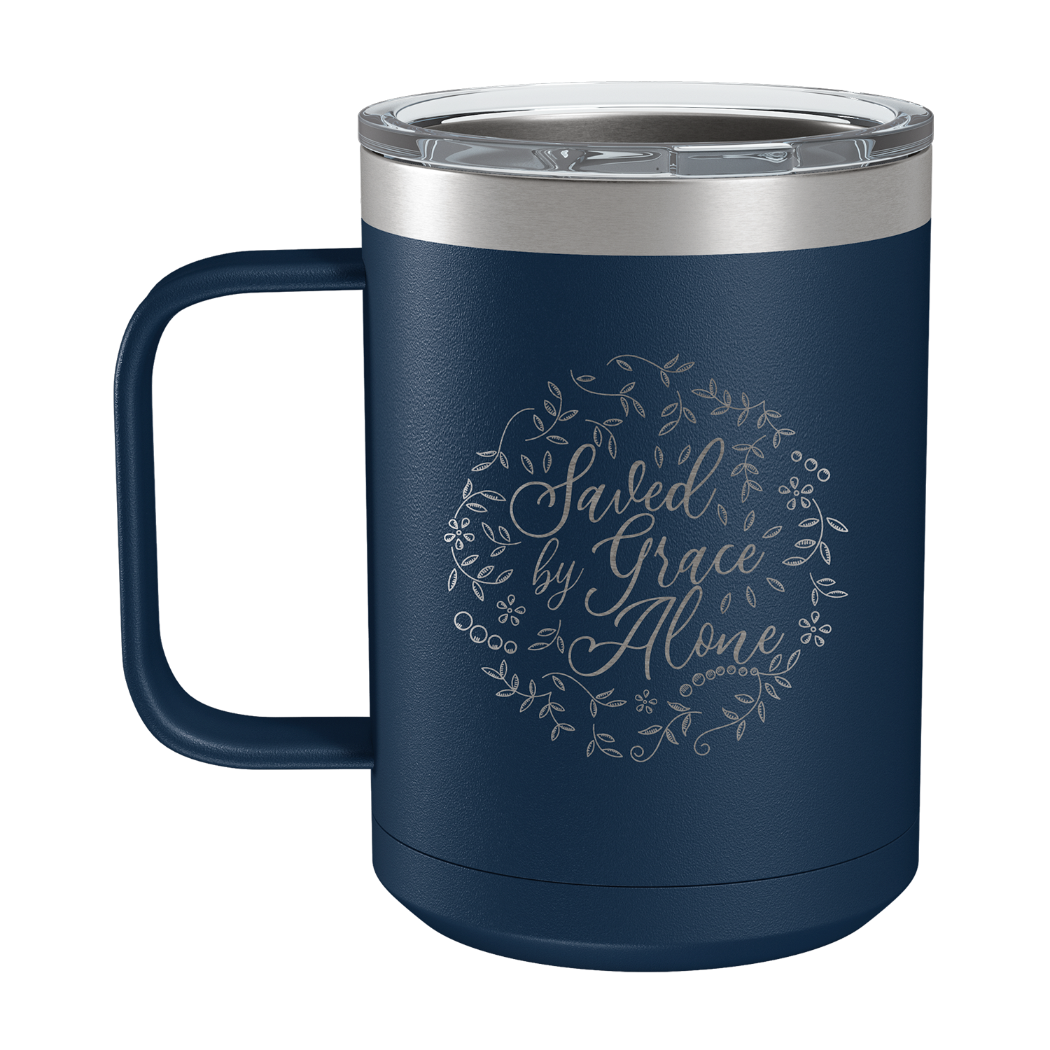 Saved By Grace Alone Round 15oz Insulated Camp Mug
