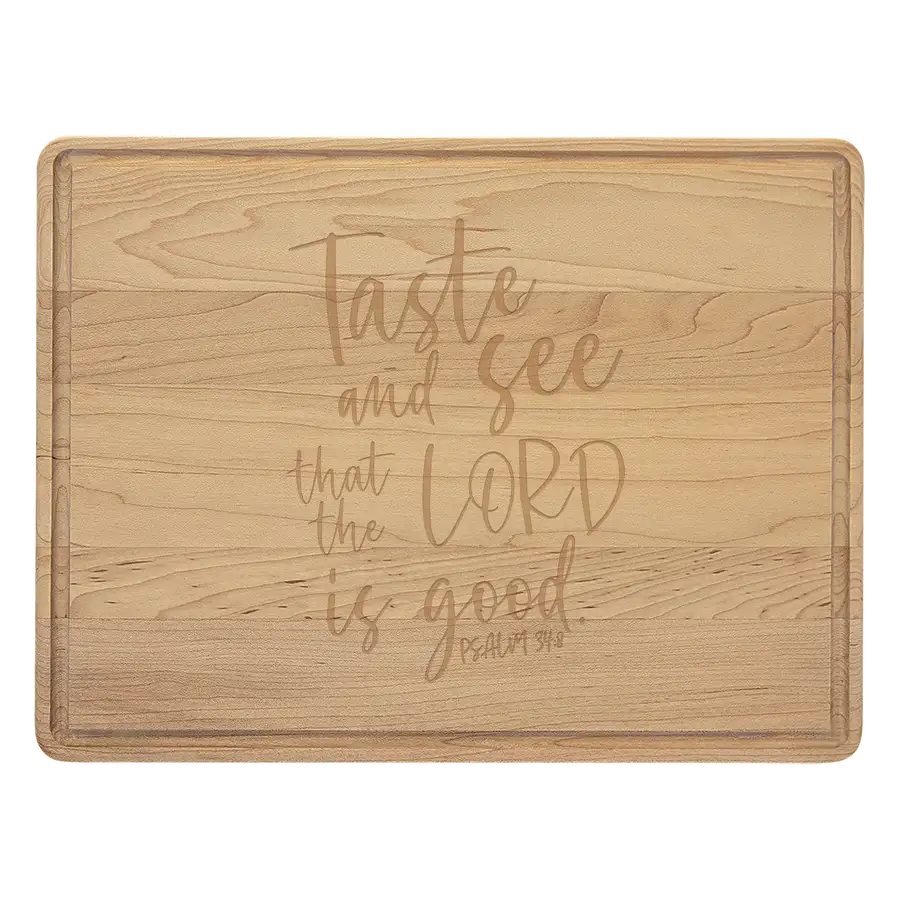 Taste And See Cutting Board Drip